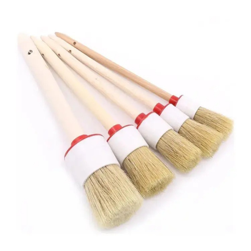 5 Pcs Premium Boar's Hair Car Detailing Brush Set